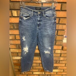 Judy Blue Distressed Ankle Jeans